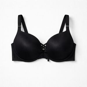 129 Torrid 44E 44DD Elegant Black Crisscross Bra